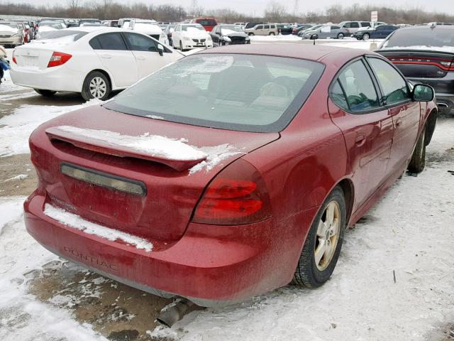 2G2WP522951273486 - 2005 PONTIAC GRAND PRIX MAROON photo 4