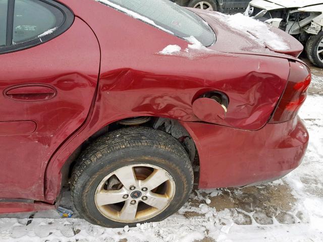 2G2WP522951273486 - 2005 PONTIAC GRAND PRIX MAROON photo 9