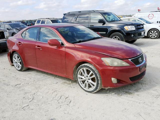 JTHBE262162000938 - 2006 LEXUS IS 350 BURGUNDY photo 1