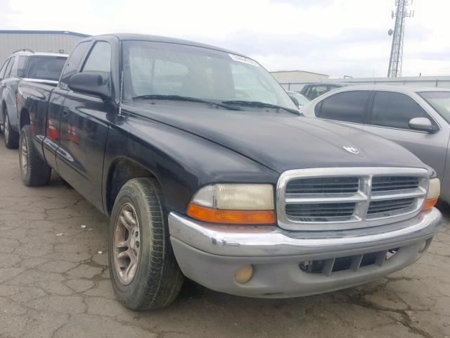 1B7GL22N71S193537 - 2001 DODGE DAKOTA BLACK photo 1