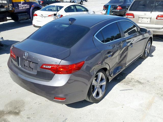 19VDE1F38FE000542 - 2015 ACURA ILX 20 GRAY photo 4