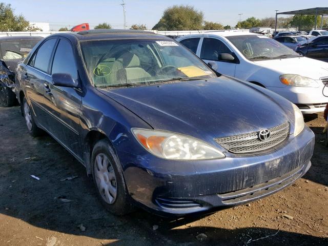 4T1BE32K23U219349 - 2003 TOYOTA CAMRY LE BLUE photo 1