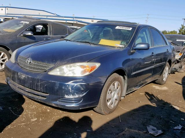 4T1BE32K23U219349 - 2003 TOYOTA CAMRY LE BLUE photo 2