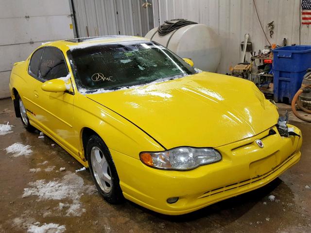 2G1WX15K529372831 - 2002 CHEVROLET MONTE CARL YELLOW photo 1