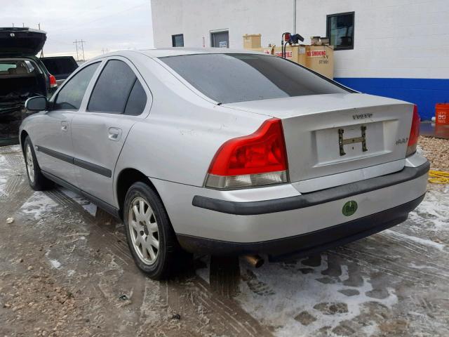 YV1RS61R412068206 - 2001 VOLVO S60 SILVER photo 3