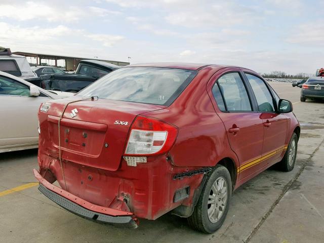 JS2YC5A31C6304252 - 2012 SUZUKI SX4 LE RED photo 4