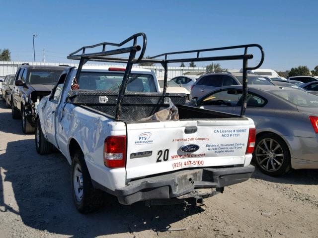 1FTKR1AD7APA58606 - 2010 FORD RANGER WHITE photo 3