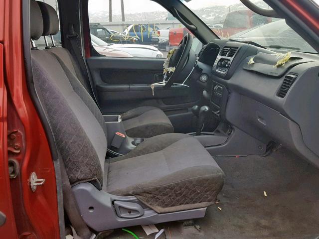 5N1ED28Y51C570393 - 2001 NISSAN XTERRA XE MAROON photo 5