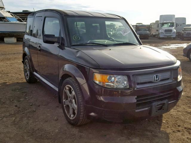 5J6YH189X8L007224 - 2008 HONDA ELEMENT SC PURPLE photo 1