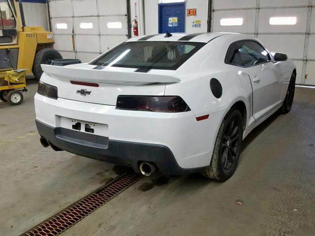 2G1FA1E38E9252990 - 2014 CHEVROLET CAMARO LS WHITE photo 4