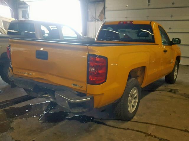 1GCNCREC0EZ302282 - 2014 CHEVROLET SILVERADO YELLOW photo 4