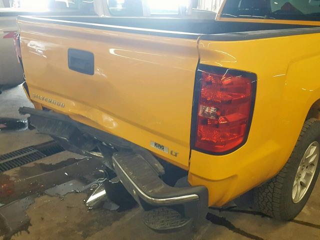 1GCNCREC0EZ302282 - 2014 CHEVROLET SILVERADO YELLOW photo 9