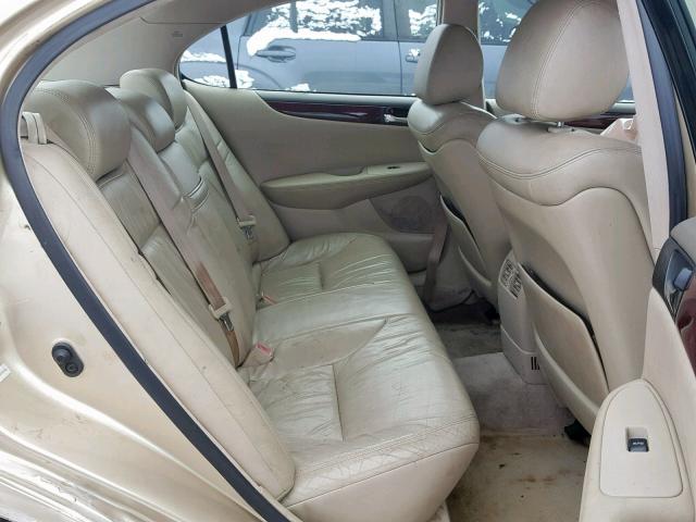 JTHBF30G920058955 - 2002 LEXUS ES 300 TAN photo 6