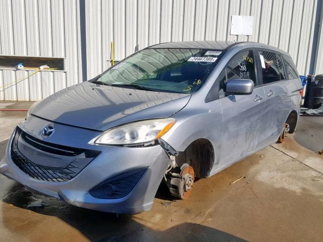 JM1CW2BL8C0111219 - 2012 MAZDA 5 GRAY photo 10