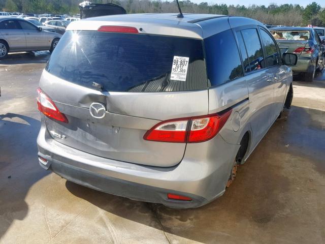 JM1CW2BL8C0111219 - 2012 MAZDA 5 GRAY photo 4