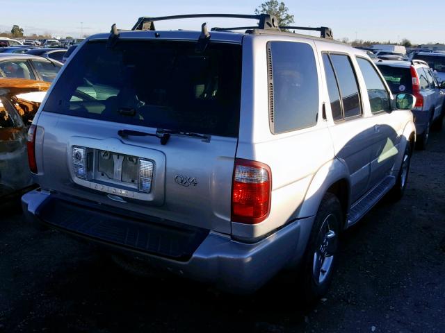 JNRDR09Y92W261076 - 2002 INFINITI QX4 SILVER photo 4