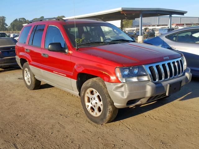 1J4GX48S82C310299 - 2002 JEEP GRAND CHER RED photo 1