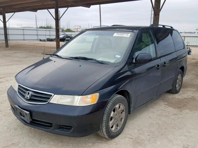 5FNRL18923B056728 - 2003 HONDA ODYSSEY EX BLACK photo 2