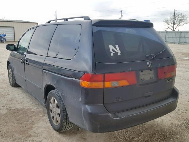 5FNRL18923B056728 - 2003 HONDA ODYSSEY EX BLACK photo 3