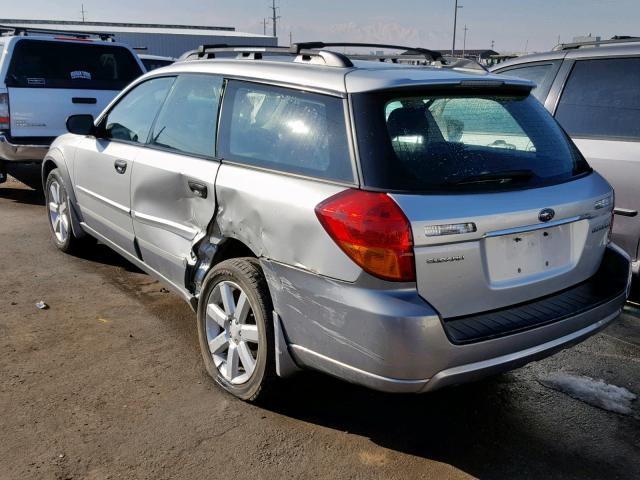 4S4BP61C277337055 - 2007 SUBARU LEGACY OUT SILVER photo 3