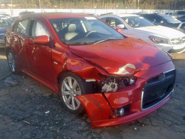 JA32X8HW3EU004215 - 2014 MITSUBISHI LANCER GT RED photo 1