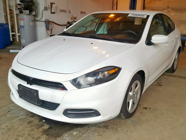 1C3CDFBB0FD330424 - 2015 DODGE DART SXT WHITE photo 2