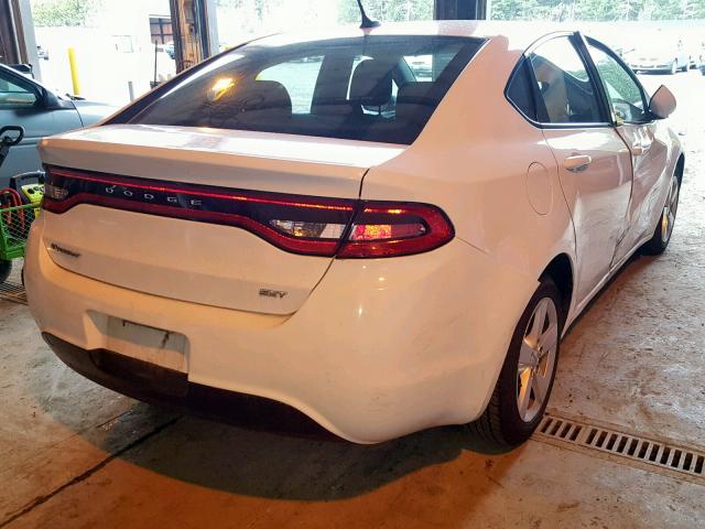 1C3CDFBB0FD330424 - 2015 DODGE DART SXT WHITE photo 4