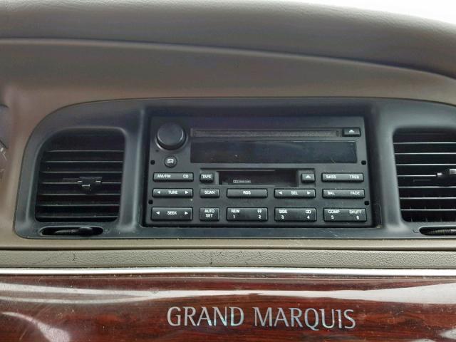 2MEFM75W24X635148 - 2004 MERCURY GRAND MARQ TAN photo 9