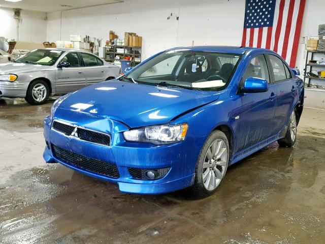 JA3AU86W79U034007 - 2009 MITSUBISHI LANCER GTS BLUE photo 2