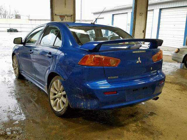 JA3AU86W79U034007 - 2009 MITSUBISHI LANCER GTS BLUE photo 3