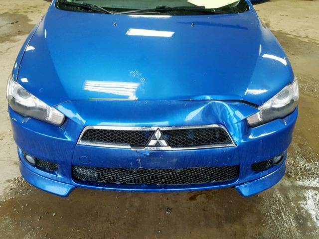 JA3AU86W79U034007 - 2009 MITSUBISHI LANCER GTS BLUE photo 7