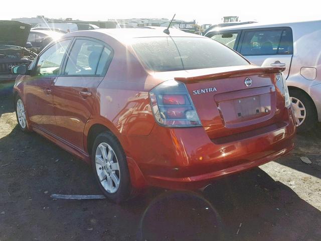 3N1AB6AP1AL653568 - 2010 NISSAN SENTRA 2.0 RED photo 3