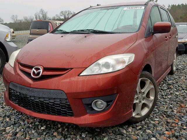 JM1CR2W3XA0372043 - 2010 MAZDA 5 ORANGE photo 2