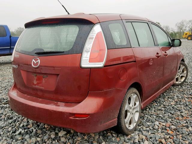 JM1CR2W3XA0372043 - 2010 MAZDA 5 ORANGE photo 4