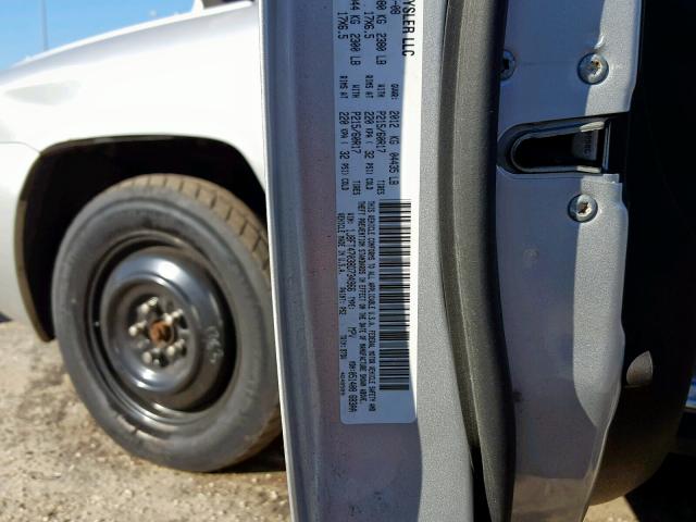 1J8FT47038D734966 - 2008 JEEP COMPASS SP ვერცხლისფერი ფოტო 10