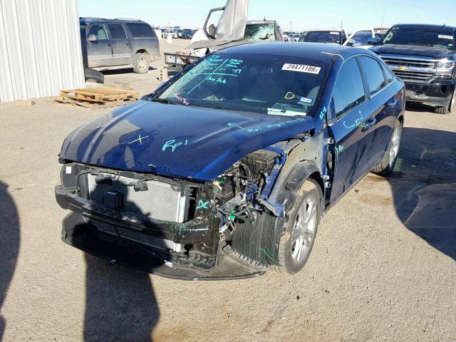 5NPE34AF8JH648584 - 2018 HYUNDAI SONATA SPO BLUE photo 2