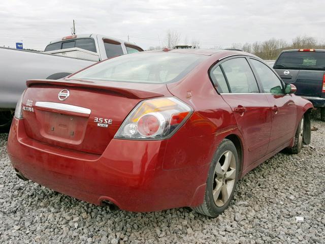 1N4BL21E48N480196 - 2008 NISSAN ALTIMA 3.5 RED photo 4