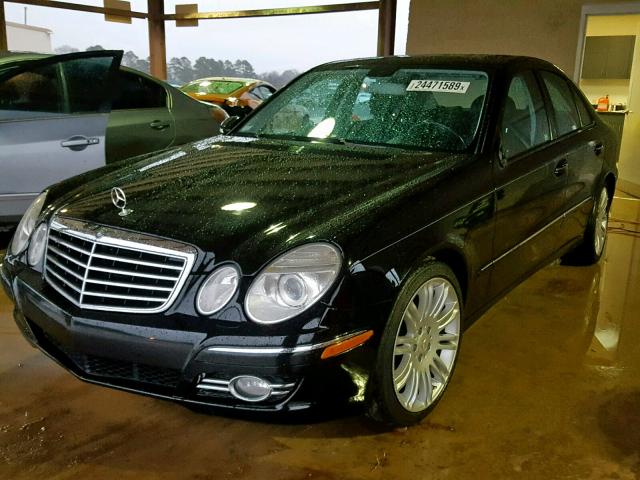 WDBUF56X58B277260 - 2008 MERCEDES-BENZ E 350 BLACK photo 2