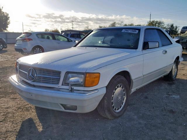 WDBCA45E0LA503286 - 1990 MERCEDES-BENZ 560 SEC WHITE photo 2