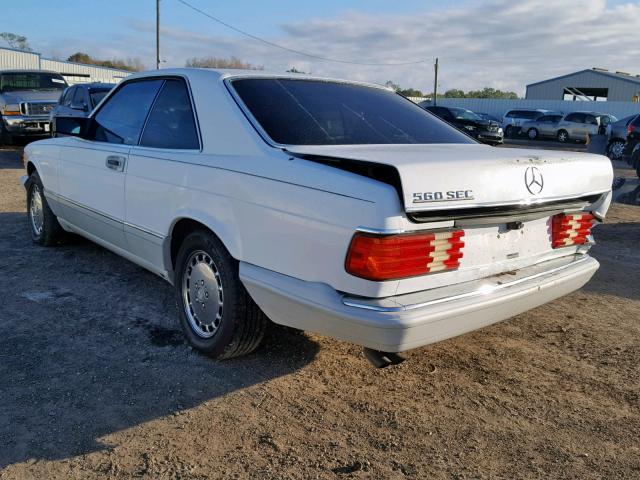 WDBCA45E0LA503286 - 1990 MERCEDES-BENZ 560 SEC WHITE photo 3