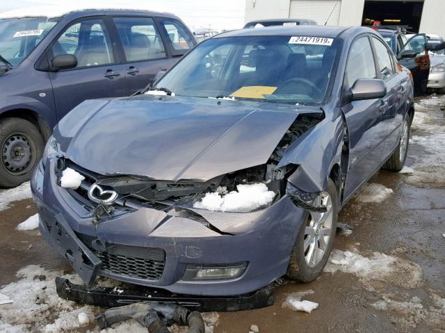 JM1BK123171660343 - 2007 MAZDA 3 S BLACK photo 2