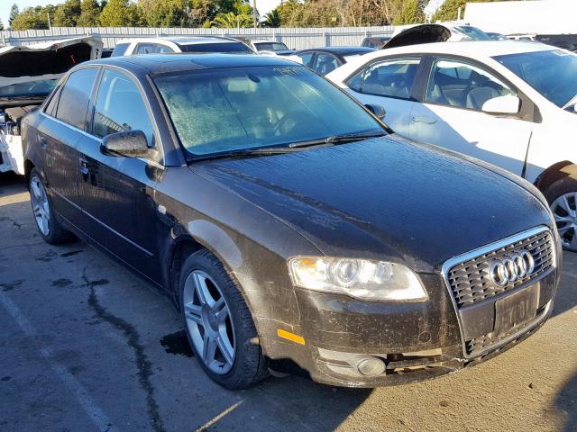 WAUAF78E37A016433 - 2007 AUDI A4 2 BLACK photo 1