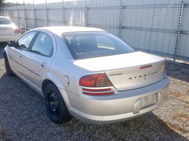 1B3EL46R55N617092 - 2005 DODGE STRATUS SX SILVER photo 3