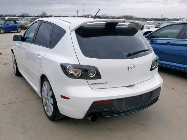 JM1BK34L091232615 - 2009 MAZDA SPEED 3 WHITE photo 3