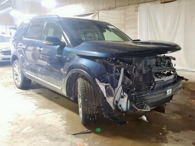 1FM5K8F88HGA16697 - 2017 FORD EXPLORER L BLUE photo 1