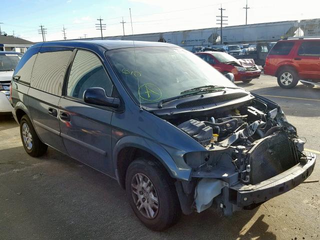 1D4GP25E26B648658 - 2006 DODGE CARAVAN SE GREEN photo 1