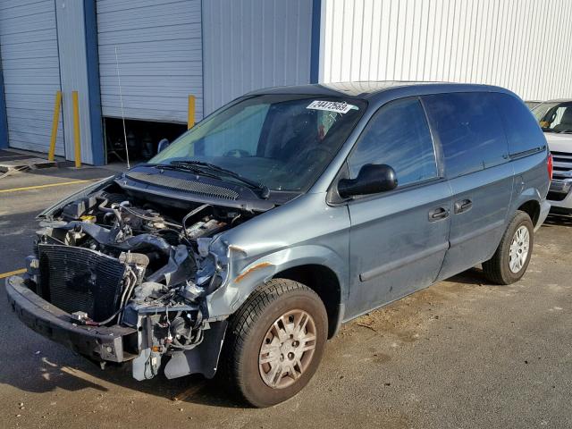 1D4GP25E26B648658 - 2006 DODGE CARAVAN SE GREEN photo 2