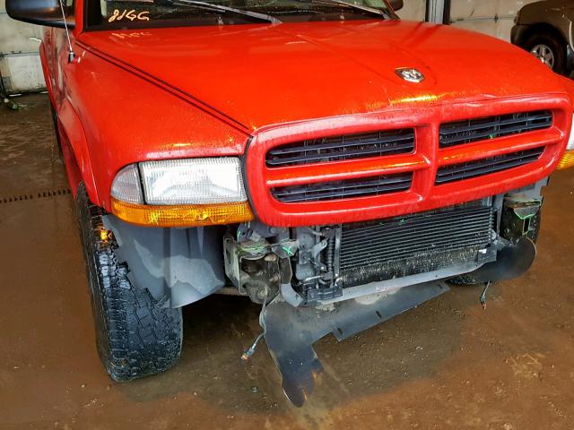 1D7HG32N43S186147 - 2003 DODGE DAKOTA SPO RED photo 9