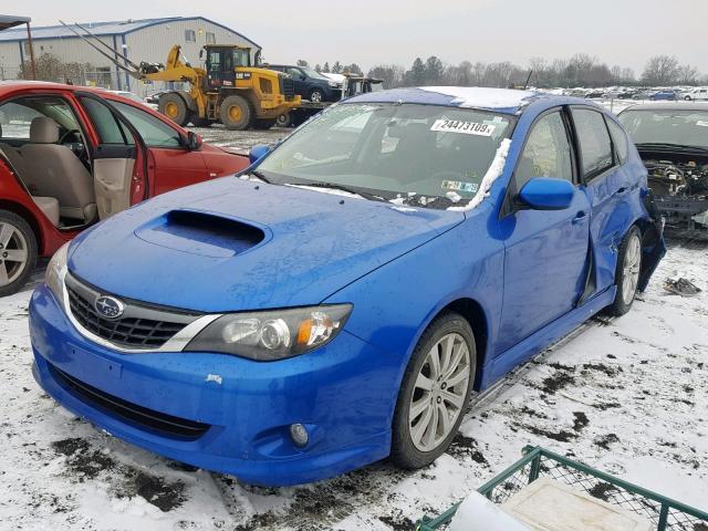 JF1GH756X8H823163 - 2008 SUBARU IMPREZA WR BLUE photo 2