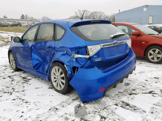 JF1GH756X8H823163 - 2008 SUBARU IMPREZA WR BLUE photo 3